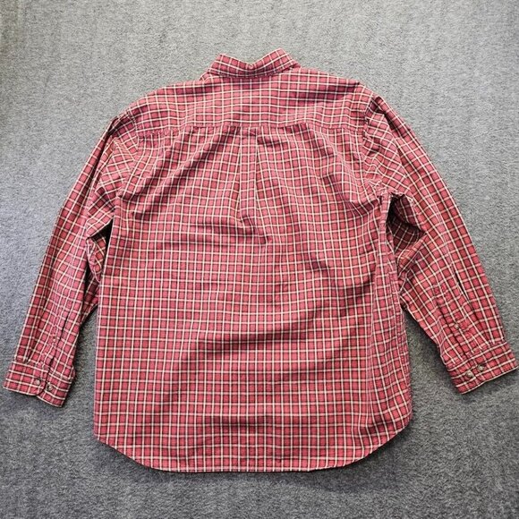 Carhartt Mens Flannel Plaid Button Down Shirt XL Classic Work Casual Red - Picture 3 of 11
